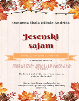 Učenička zadruga na školskom Jesenskom sajmu