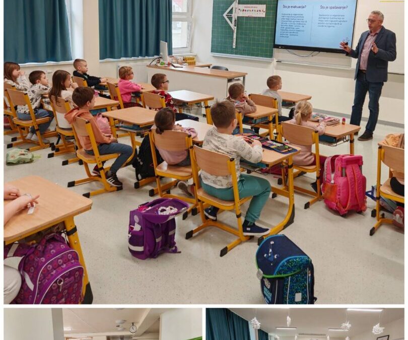 Predavanje o evakuaciji i spašavanju u 1.a