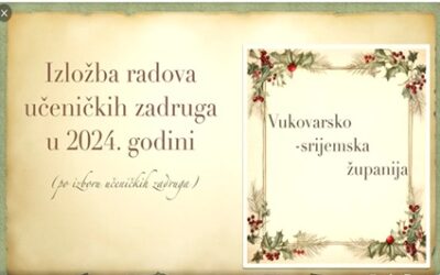 Online izložba učeničkih zadruga