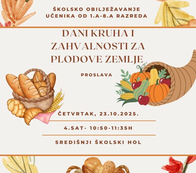 Dan kruha i zahvalnosti za plodove zemlje