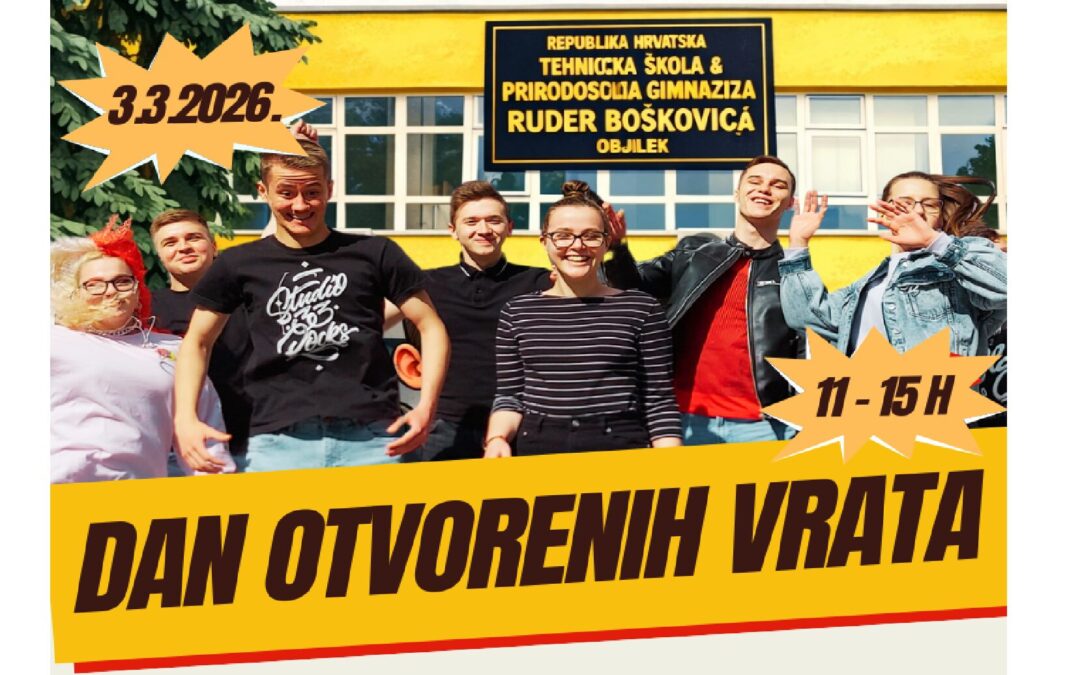 Dani otvorenih vrata Tehničke škole i prirodoslovne gimnazije Ruđera Boškovića