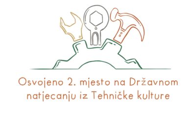 Osvojeno 2. mjesto na Državnom natjecanju iz Tehničke kulture