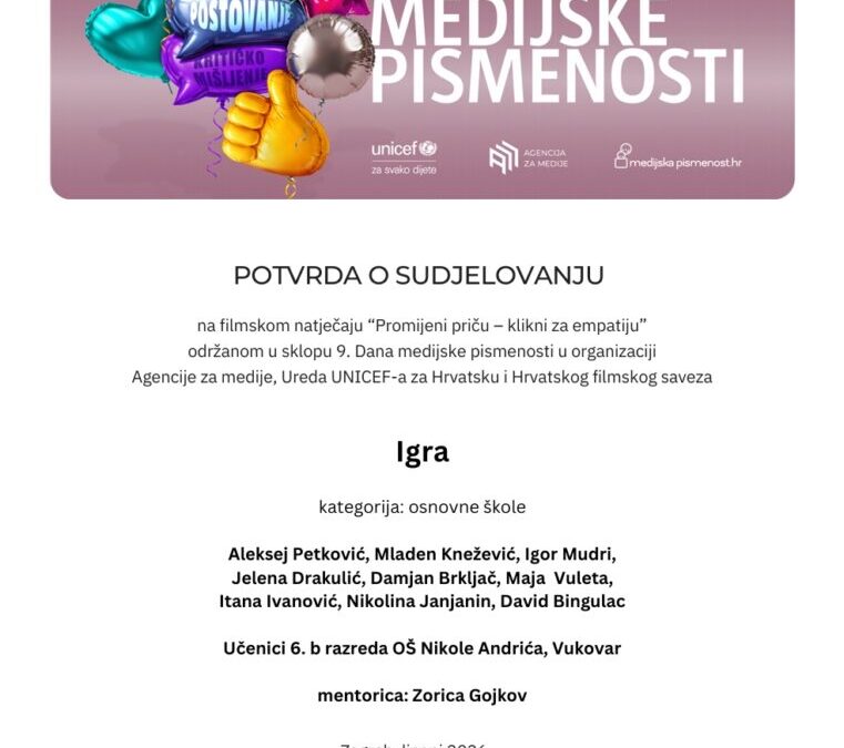 Sudjelovanje na filmskom natječaju