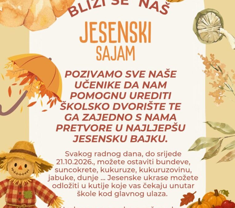 Poziv za prikupljanje plodova za Sajam
